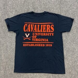 Virginia Cavaliers Shirt Mens Small Blue NCAA Football Champs Sports Graphic Tee